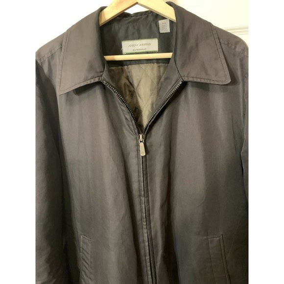 Joseph Abboud Outerwear Men’s Sz M Black Full-Zip Jacket Windbreaker - Picture 3 of 7